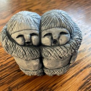 Glacial Ice Age. Eskimos Hand crafted in Alaska